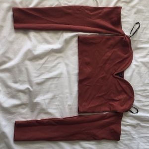 Off the shoulder crop top